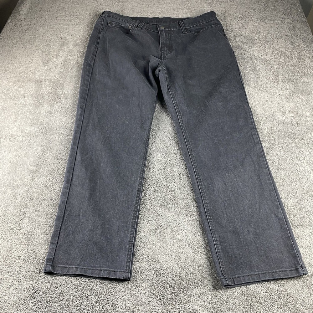 Levis 541 Athletic Taper Jeans Mens 36x30 Black‎ Mid Rise